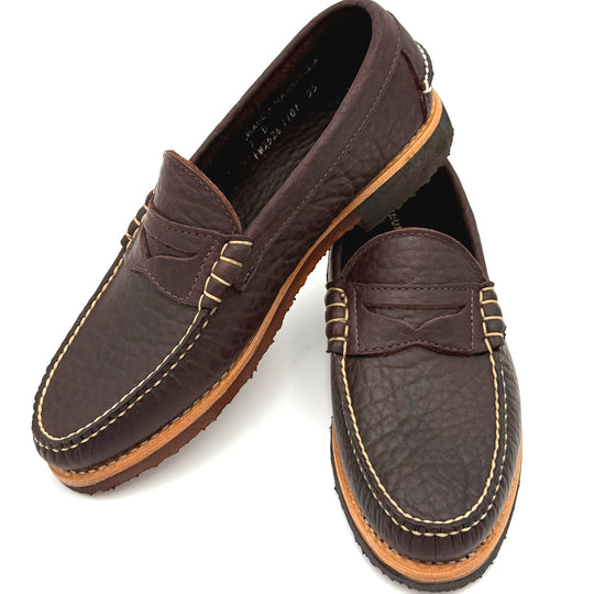 Beefroll Penny Loafer LH - Rowdy Bison, Dark Brown