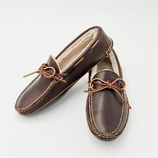 Freeman Slipper - Heritage Brown - Biege Shearling