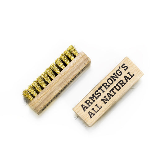 Brush - Armstrong's Brass Suede brush